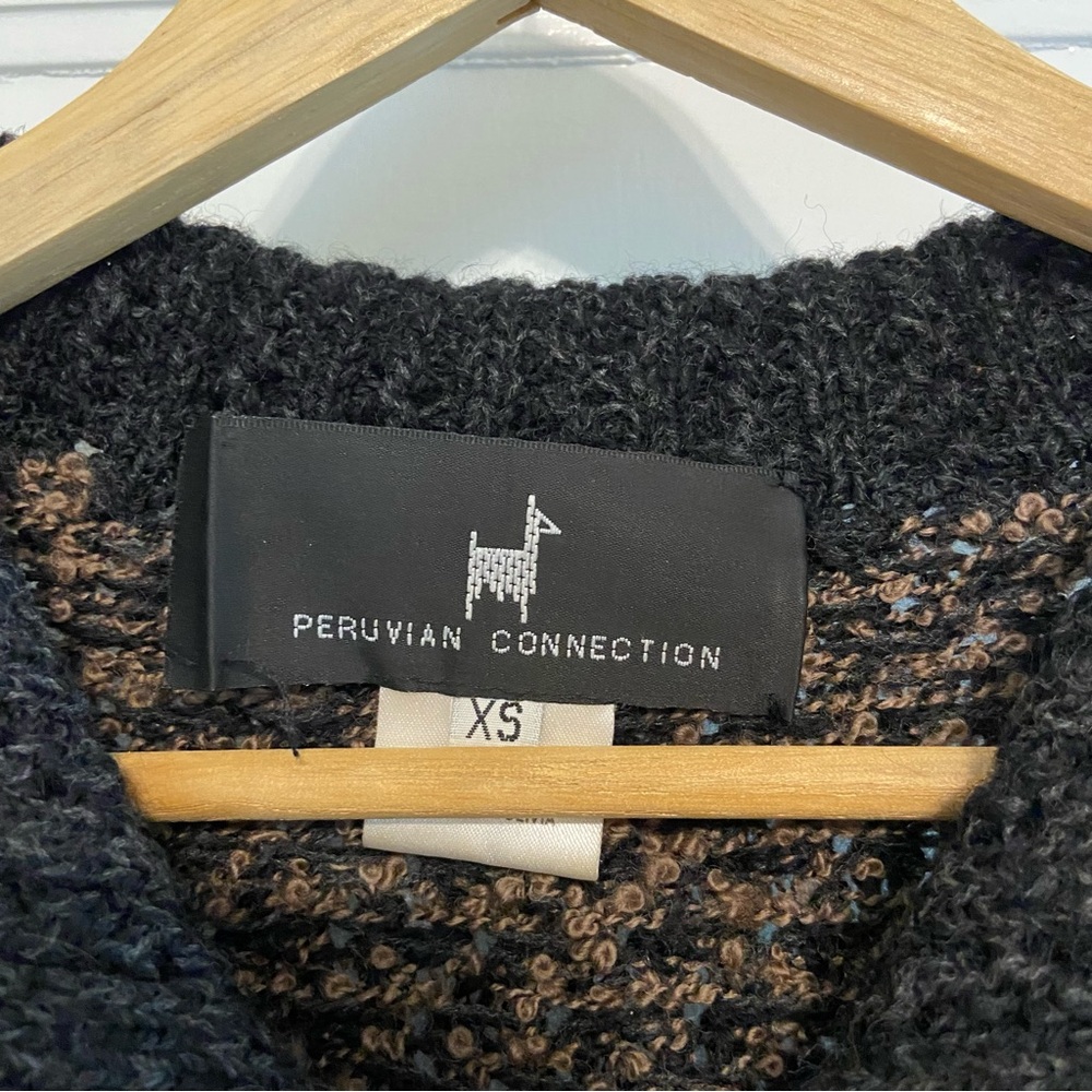 Peruvian Connection Button Down Wool Cardigan - image 4